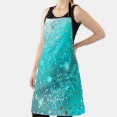 Mint Turquoise Foil Hintergrund Schürze (InSitu)