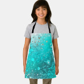 Mint Turquoise Foil Hintergrund Schürze (Insitu)
