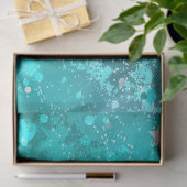 Mint Turquoise Foil Hintergrund Seidenpapier (Geschenk)