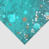 Mint Turquoise Foil Hintergrund Seidenpapier (Detail)