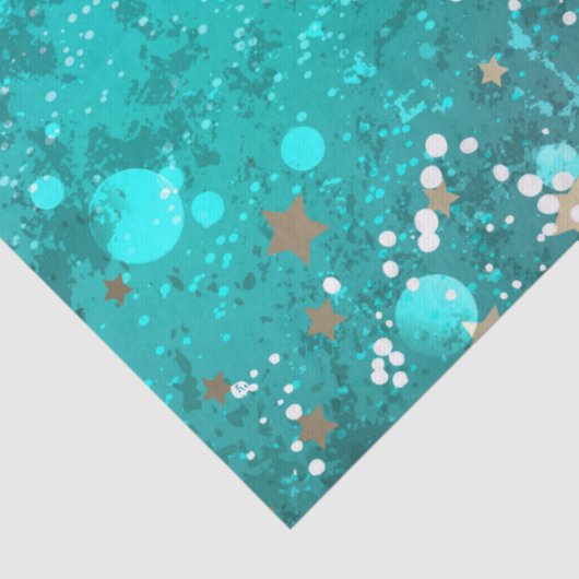 Mint Turquoise Foil Hintergrund Seidenpapier (Detail)