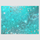 Mint Turquoise Foil Hintergrund Seidenpapier (Vorderseite)