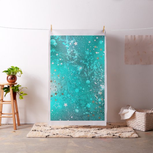 Mint Turquoise Foil Hintergrund Stoff (Beispiel)