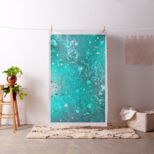 Mint Turquoise Foil Hintergrund Stoff