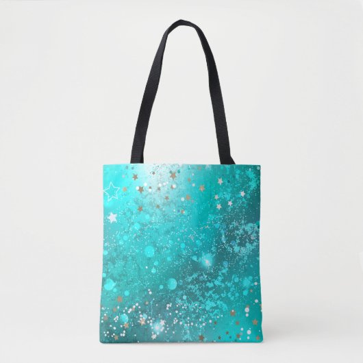 Mint Turquoise Foil Hintergrund Tasche (Vorderseite)