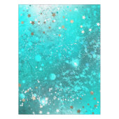 Mint Turquoise Foil Hintergrund Tischdecke (Vorderseite)