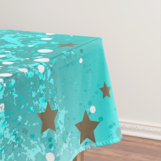 Mint Turquoise Foil Hintergrund Tischdecke (Beispiel)