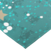 Mint Turquoise Foil Hintergrund Tischdecke (Schrägansicht)