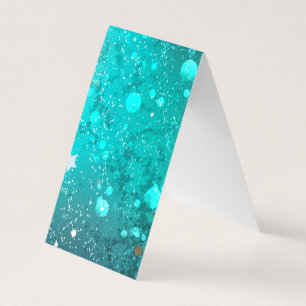 Mint Turquoise Foil Hintergrund Visitenkarten