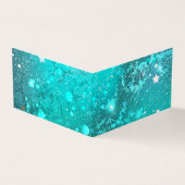 Mint Turquoise Foil Hintergrund Visitenkarten (Vorderseite)