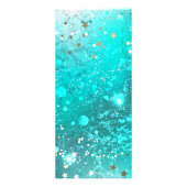 Mint Turquoise Foil Hintergrund Werbekarte (Vorne)