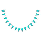 Mint Turquoise Foil Hintergrund Wimpelkette (Alle)