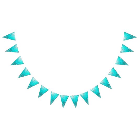Mint Turquoise Foil Hintergrund Wimpelkette (Alle)