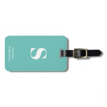 Mint Turquoise Green Monogram Stilvolle Schreibmas