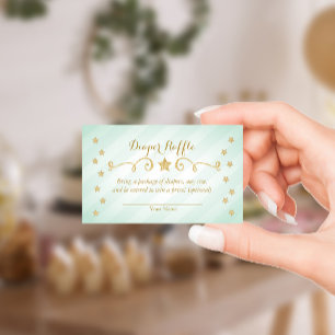 Mint Twinkle Little Star Wineller Raffle Card Begleitkarte