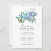 Mint und Blue Boho Brautparty per Mail Einladung (Vorderseite)