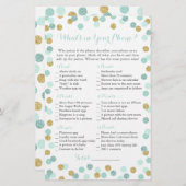 Mint und Gold Glitzer Was ist in Ihrem Handyspiel? (Vorne/Hinten)