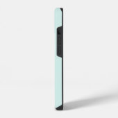 Mint- und grüne moderne Anfangsmonogramm iPhone Hülle (Linke Seite)