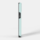Mint- und grüne moderne Anfangsmonogramm iPhone Hülle (Rechte Seite)