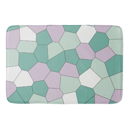 Mint und Lavender Badematte (Vorderseite)