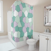 Mint und Lavender Duschvorhang (Beispiel)