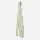 Mint und Simulated Gold Glitzer Muscheln Necktie Krawatte (Rückseite)