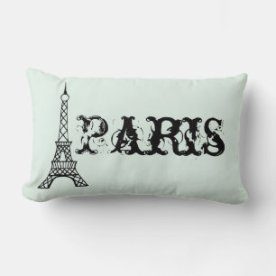 Mint Vintage Paris Eiffelturm Kissen Wohndekoratio