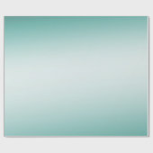 Mint White Ombre Geschenkpapier (Flach)