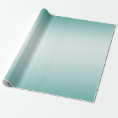 Mint White Ombre Geschenkpapier (Ungerollt)