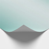 Mint White Ombre Geschenkpapier (Ecke)