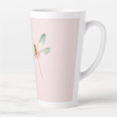Mint White Pink Dragonfly Milchtasse (Rechts)