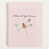 Mint White Pink Dragonfly Planer (Vorderseite)