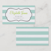 Mint Wide Strip Visitenkarte (Vorne/Hinten)