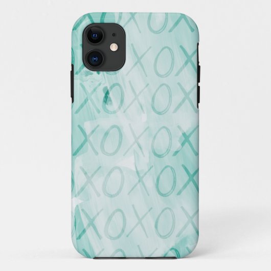 Mint XOXO Liebe Case-Mate iPhone Hülle (Rückseite)