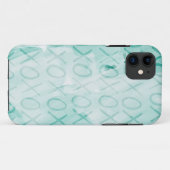 Mint XOXO Liebe Case-Mate iPhone Hülle (Rückseite (Horizontal))