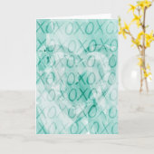 Mint XOXO Liebe Karte (Gelbe Blume)