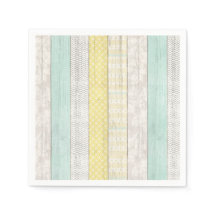 Mint & Yellow Boho Geometric Muster Rustikales Hol