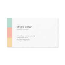 Mint yellow whiter Minimal elegant feminine card