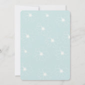 Mintblau bis Pine Green Succules Einladung (Rückseite)