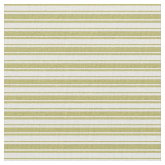 Mintcreme & Dark Khaki Muster der Streifen Stoff (Nahaufnahme)