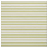 Mintcreme & Dark Khaki Muster der Streifen Stoff (Muster)