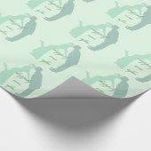Minte Braut und Bräuche Geschenkpapier (Ecke)