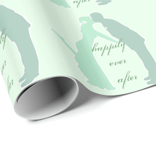Minte Braut und Bräuche Geschenkpapier (Rolleneckpunkt)