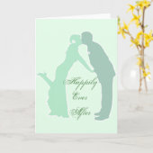 Minte Braut und Bräuche Karte (Gelbe Blume)