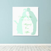 Minte Braut und Bräuche Leinwanddruck (Insitu (Holzboden))