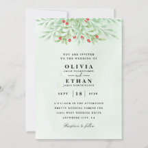 Minted Winter Hochzeit Einladungen