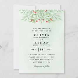 Minted Winter Hochzeit Einladungen