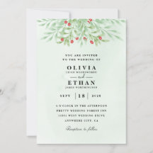 Minted Winter Hochzeit Einladungen