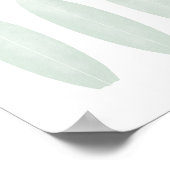 Mintfarben-Surfbretter Beach Kinderzimmer-Dekorati Poster (Ecke)