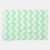 Mintgrün Chevron Geschirrtuch (Horizontal)